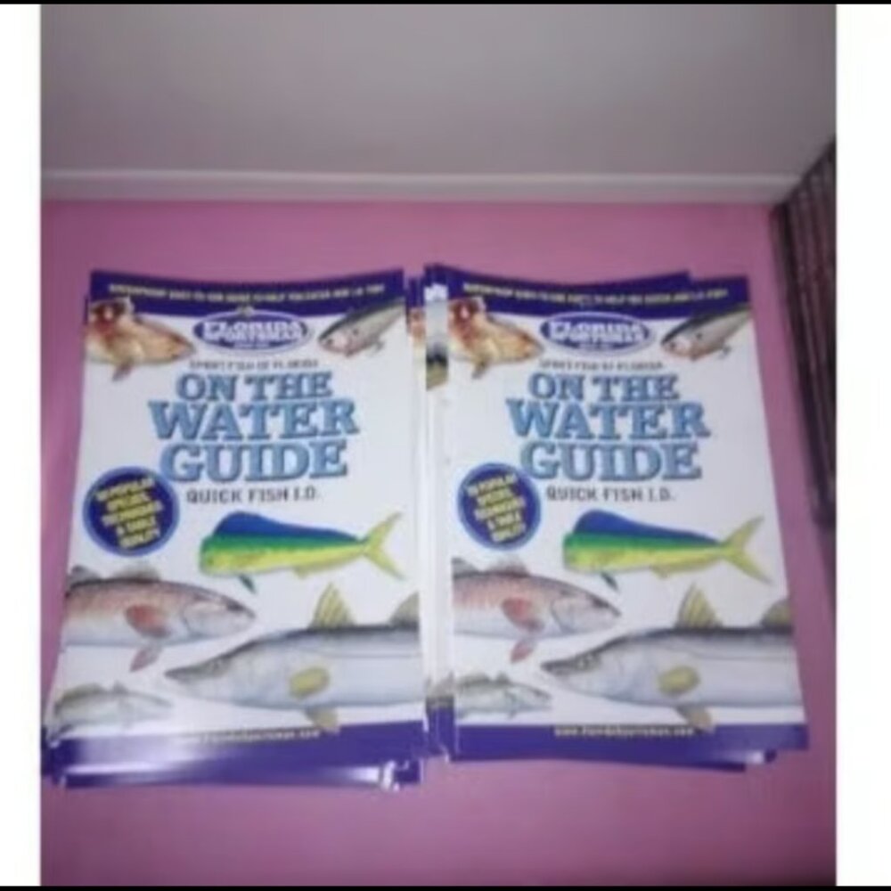 24 Fishing ID Charts on-the-water guides for Fishmen